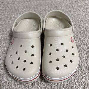 Unisex Crocs Adult Crocband Clog Stucco Melon Beige Red Size Men's 5 Women’s 7